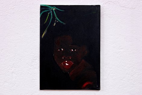 Vera Portatadino, Girl, olio su tela, 30 x 20 cm