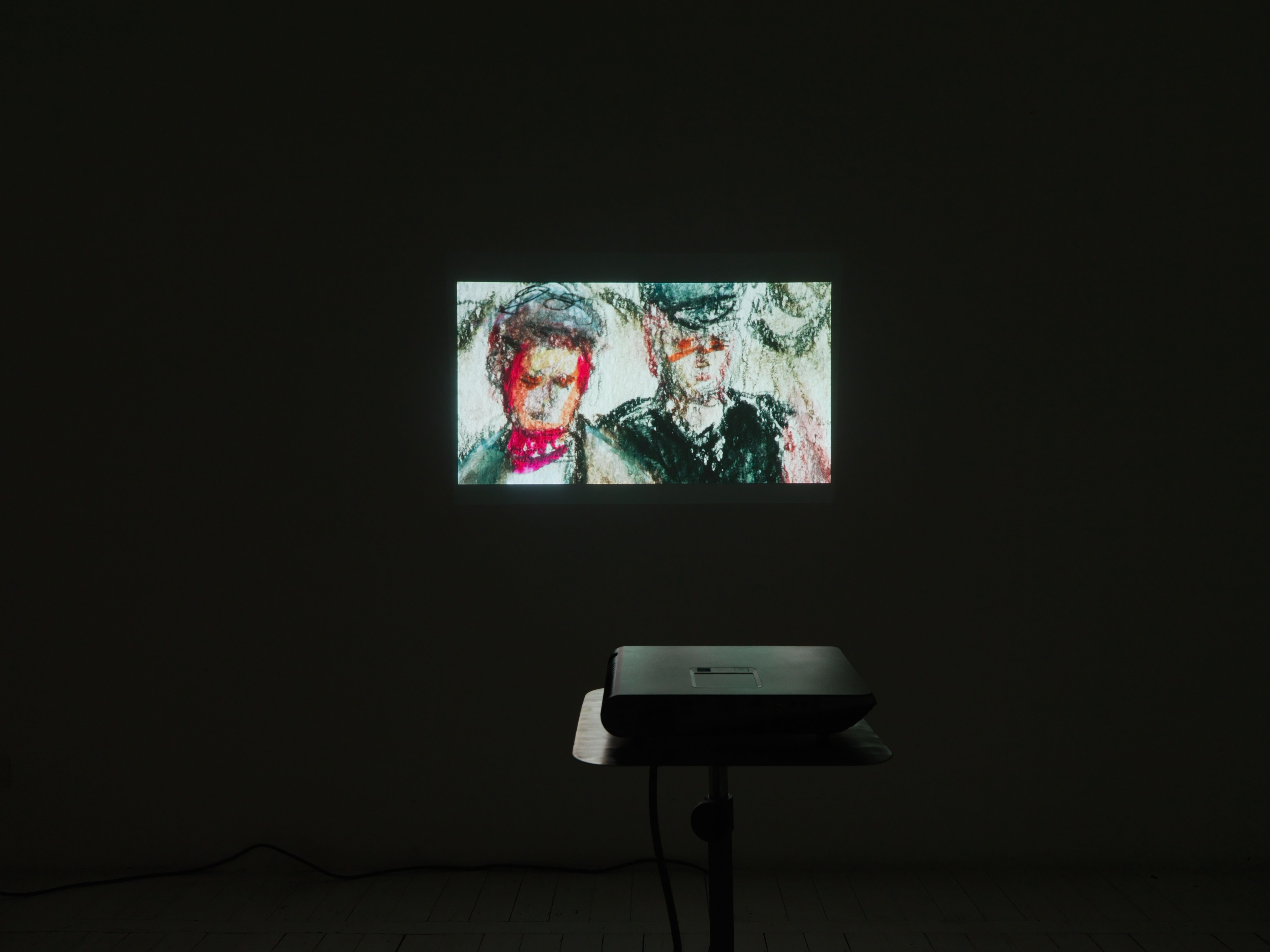 I. Pucci, They Capture, animation, 2014, installation view, courtesy GAFF